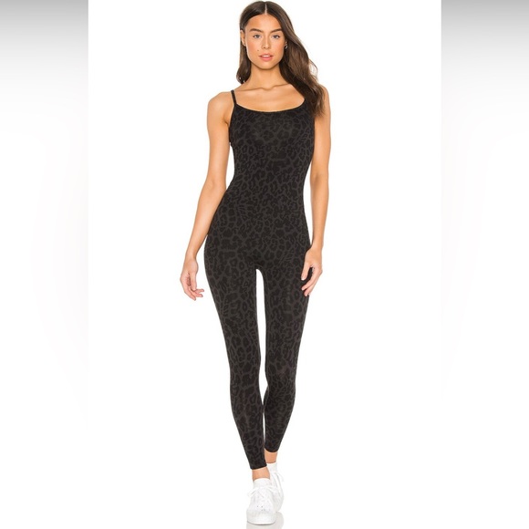 REVOLVE LNA black leopard jumpsuit. Size small. - Picture 1 of 5